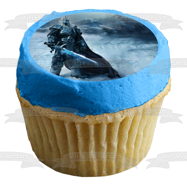 World of Warcraft 5k Lich King Mountains Edible Cake Topper Image ABPID07112