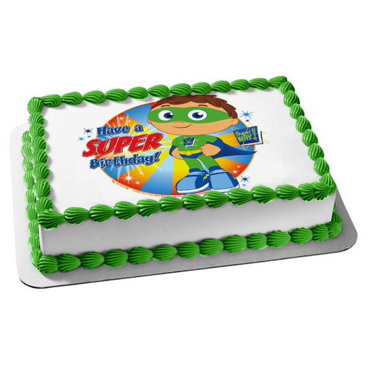 Super Why Have a Super Birthday Whyatt Edible Cake Topper Image ABPID06760