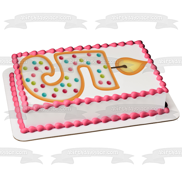 Happy 5th Birthday Number 5 Candle Edible Cake Topper Image ABPID06770