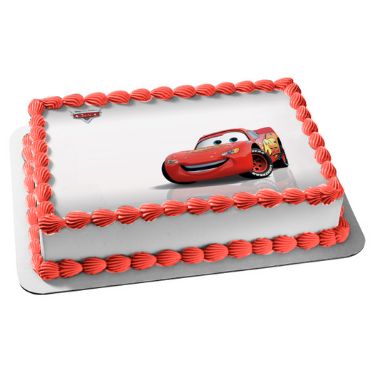 Imagen de decoración comestible para tarta de Cars Lightening McQueen ABPID07183 