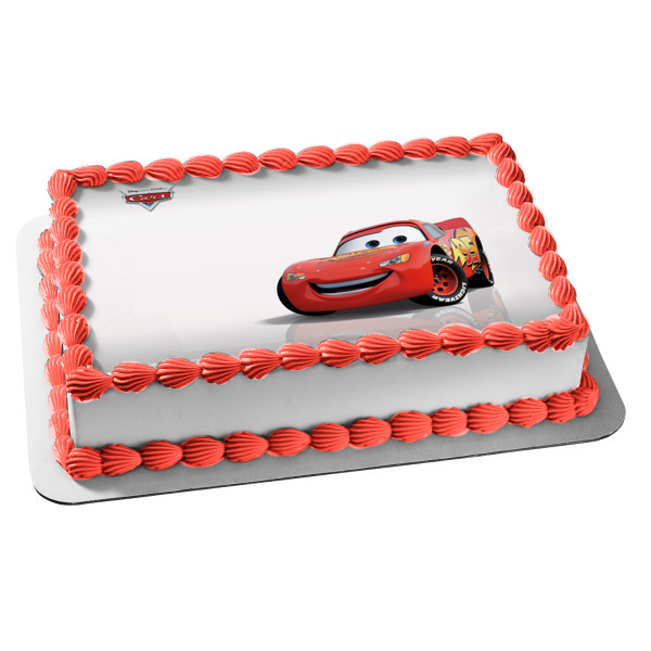 Cars Lightening McQueen Edible Cake Topper Image ABPID07183