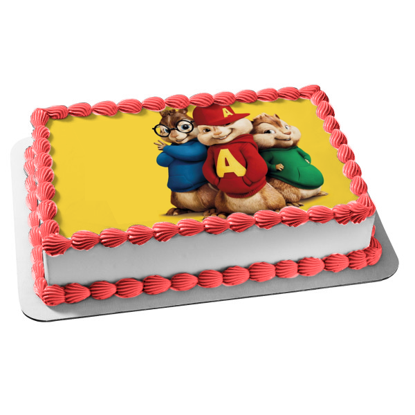 Alvin and the Chipmunks Simon and Theodore Edible Cake Topper Image ABPID06800