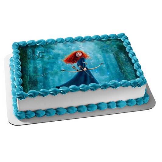 Brave Merida Forrest Bow and Arrow Edible Cake Topper Image ABPID06827