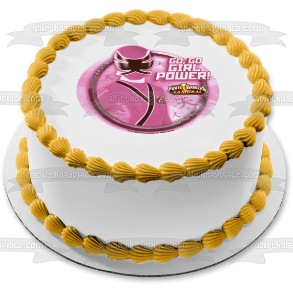 Power Rangers Samurai Pink Ranger Kimberly Hart Edible Cake Topper Image ABPID07262
