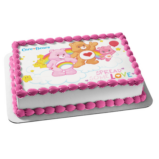 Carebears Spread Some Love Cheer Bear Oso Tenderheart y Oso Wonderheart Imagen comestible para decoración de tarta ABPID07283 