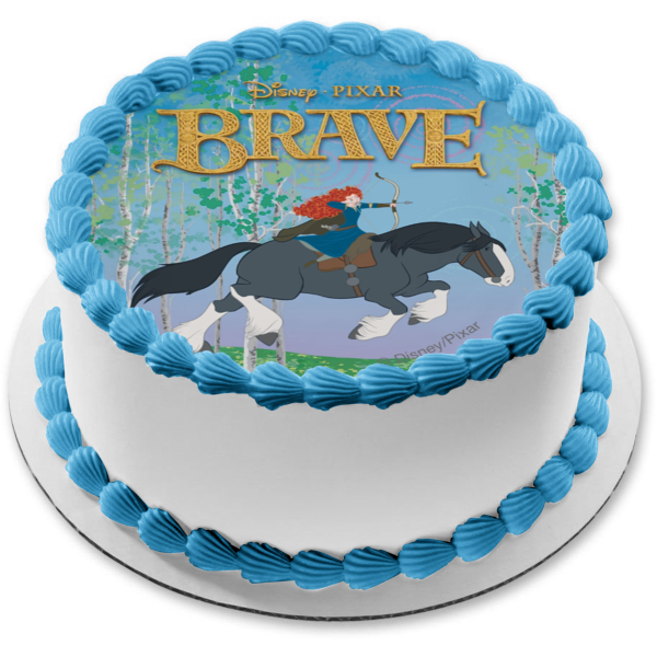Brave Merida Bow and Arrow Angus Edible Cake Topper Image ABPID07287