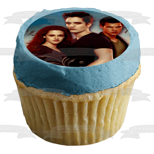 Twilight Bella Swan Edward Cullen Andd Jacob Black Edible Cake Topper Image ABPID06888