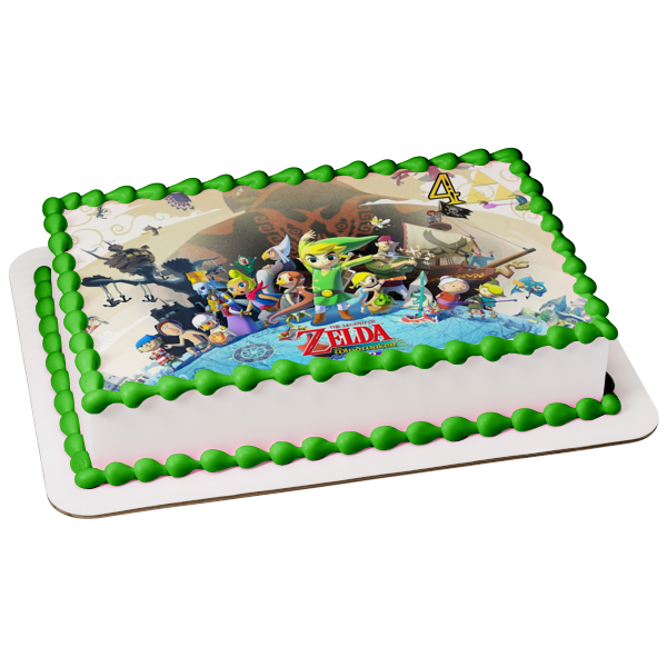 Zelda Wind Waker 4 Link Beele Fado Fishmen Gonzo and Laruto Edible Cake Topper Image ABPID07340
