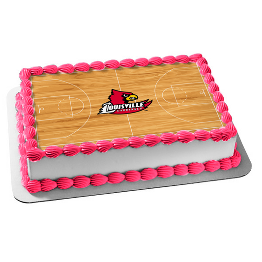 University of Louisville Cardinals NBA Edible Cake Topper Image ABPID06936