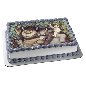 Where the Wild Things Are Max Crown and Leaves Edible Cake Topper Image ABPID07375