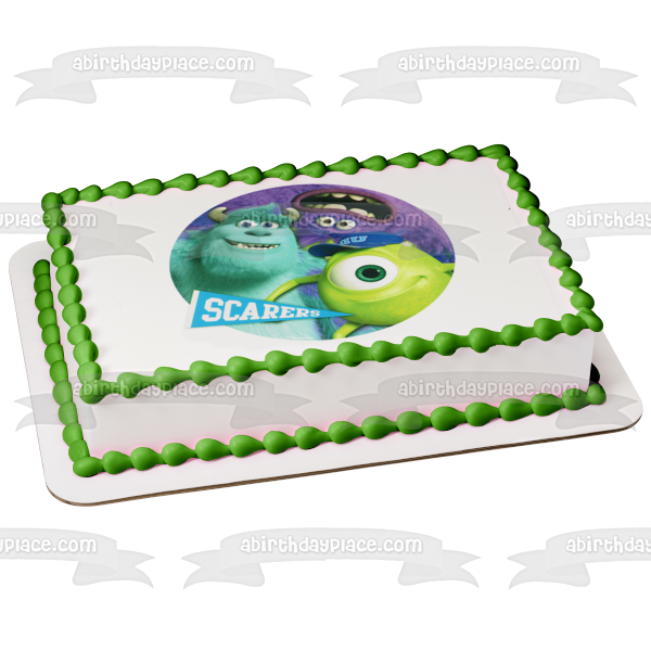 Monsters Inc Scarers Sully Mike Kwazoski and Art Edible Cake Topper Image ABPID06992