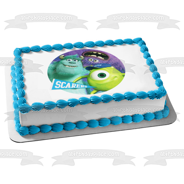 Monsters Inc Scarers Sully Mike Kwazoski and Art Edible Cake Topper Image ABPID06992