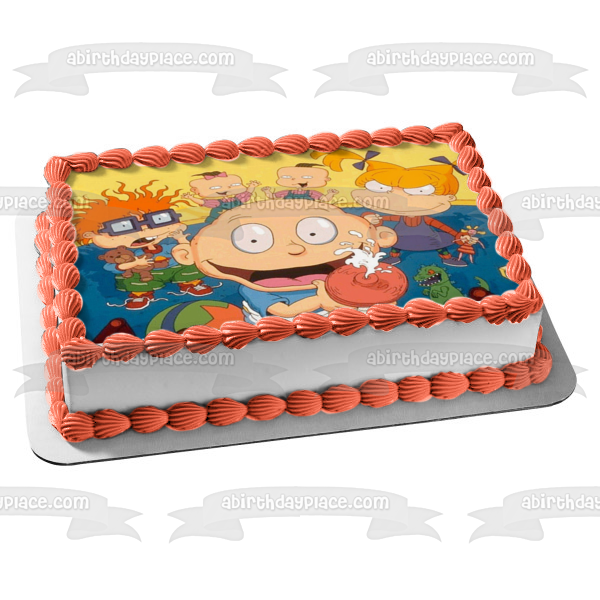 The Rugrats Chuckie Angelica Tommy Phil and Lil Edible Cake Topper Image ABPID07423