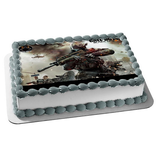 Imagen comestible para decoración de tarta con el logotipo de Call of Duty Black Ops 3 Stormtroopers ABPID07450 