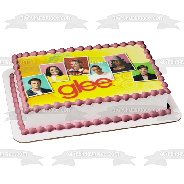 Glee Kurt Hummel Santana Lopez Mercedes Jones Finn Hudson and Puck Edible Cake Topper Image ABPID07453
