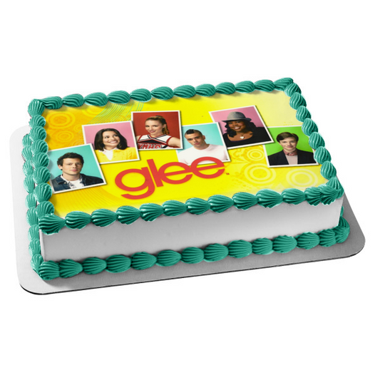 Glee Kurt Hummel Santana Lopez Mercedes Jones Finn Hudson and Puck Edible Cake Topper Image ABPID07453