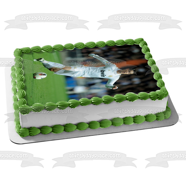 Cristiano Ronaldo Italian Club Juventus Professional Footballer Edible Cake Topper Image ABPID07478