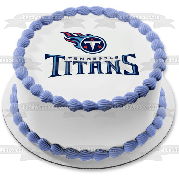 The Tennessee Titans Logo NFL National Football League Edible Cake Topper Image ABPID07665