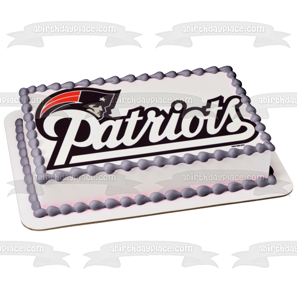 New England Patriots Logo NFL National Football League Edible Cake Topper Image ABPID07484