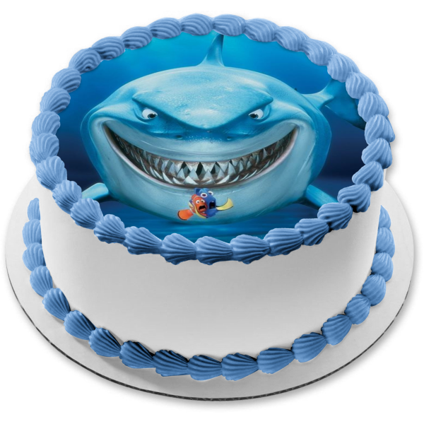 Finding Nemo Dory Marlin and Bruce Edible Cake Topper Image ABPID07508
