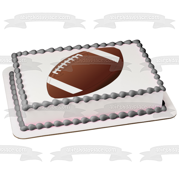 Sports a Football Edible Cake Topper Image ABPID07511