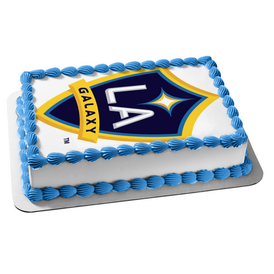 Imagen comestible para tarta con logotipo del club de fútbol de Los Ángeles Galaxy ABPID07746 