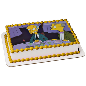 The Simpsons Mr. Burns and Waylon Smithers Edible Cake Topper Image ABPID07594