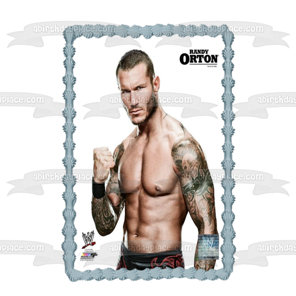 WWE World Wrestling Entertainment Randy Orton Edible Cake Topper Image ABPID07765