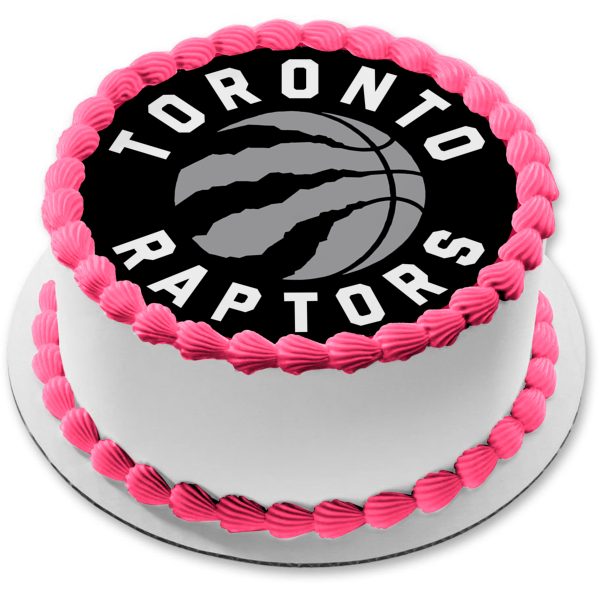 Toronto Raptors NBA Canadian Professional Basketball Team Logo Edible Cake Topper Image ABPID07771