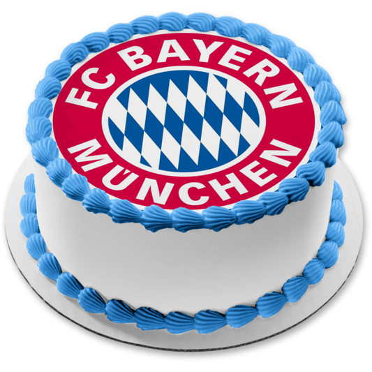 Dream League Bayern Munich Logo Soccer Edible Cake Topper Image ABPID05964