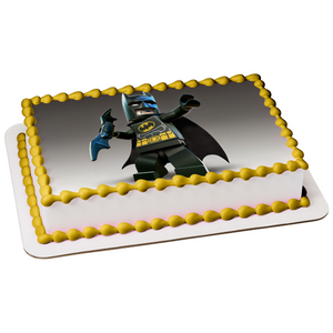 The LEGO Batman Movie Bruce Wayne Edible Cake Topper Image ABPID07787