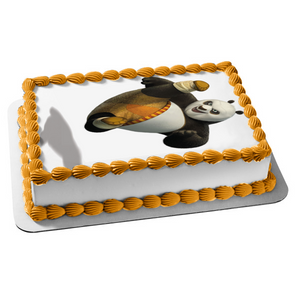 Kung Fu Panda Po Jumping Edible Cake Topper Image ABPID07973