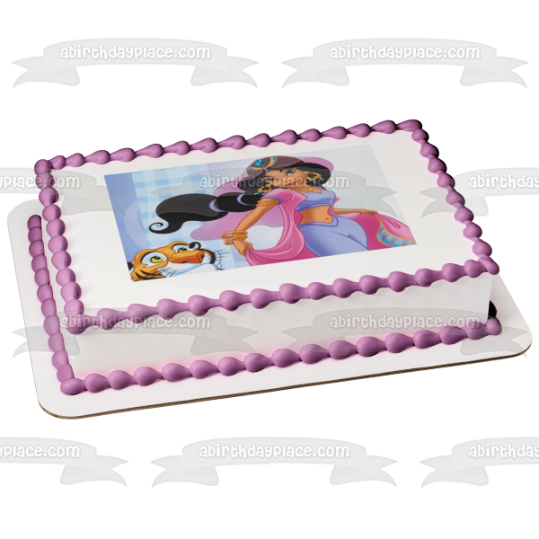 Princess Jasmine Rajah Aladdin Edible Cake Topper Image ABPID08009