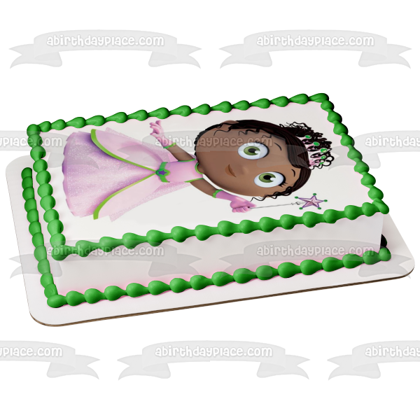 Paw Patrol Princess Pea Magic and Her Wand Edible Cake Topper Image ABPID07865