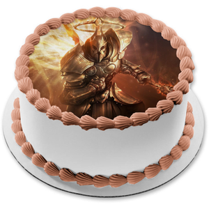 Diablo 3 Lord of Terror Weapon Drawn Edible Cake Topper Image ABPID07882