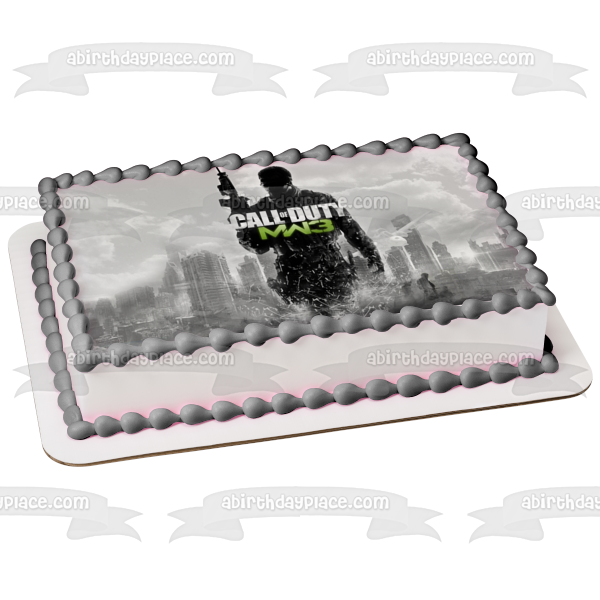 Call of Duty Modern Warfare 3 Edible Cake Topper Image ABPID08416