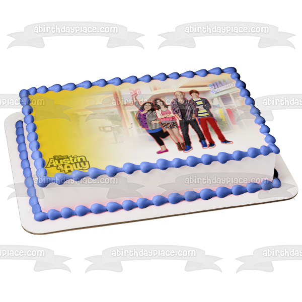 Disney Austin and Ally Trish Dez Billls Surfshop Edible Cake Topper Image ABPID08444