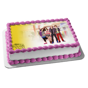 Disney Austin and Ally Trish Dez Billls Surfshop Edible Cake Topper Image ABPID08444