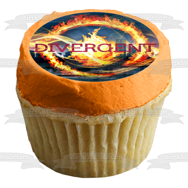 Divergent Symbol on the Book Cover Edible Cake Topper Image ABPID08198