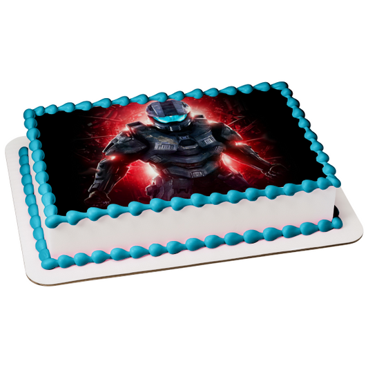 Halo 4 Halo Nation John-117 the Master Cheif Edible Cake Topper Image ABPID08199