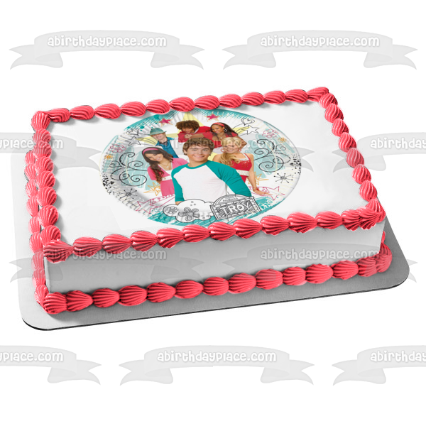 High School Musical Troy Sharpay Chad Taylor Gabriella Ryan Edible Cake Topper Image ABPID08457