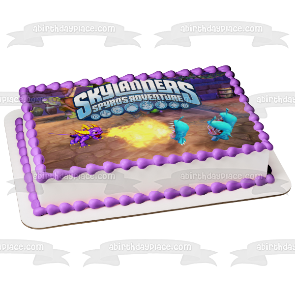 Skylanders Emblems Spyro's Adventure Edible Cake Topper Image ABPID08462