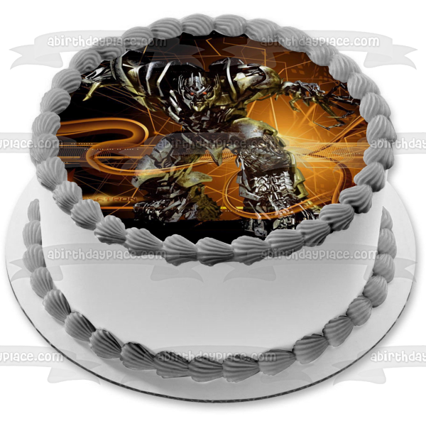 Transformers Hasbro Megatron Autobot Edible Cake Topper Image ABPID08466