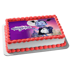 Vampirina Moonlight Stars and Gregoria Edible Cake Topper Image ABPID08216