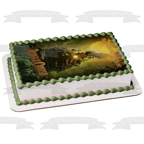 Jungle Cruise Disney Emily Blunt the Rock Dwayne Johnson Edible Cake Topper Image ABPID53785