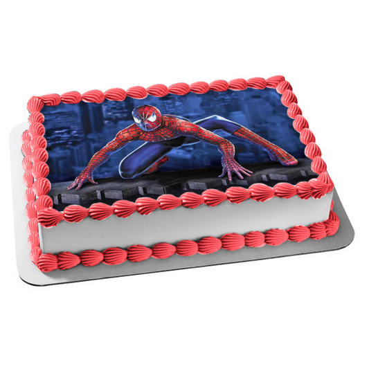 Marvel the Amazing Spider-Man Edible Cake Topper Image ABPID08482