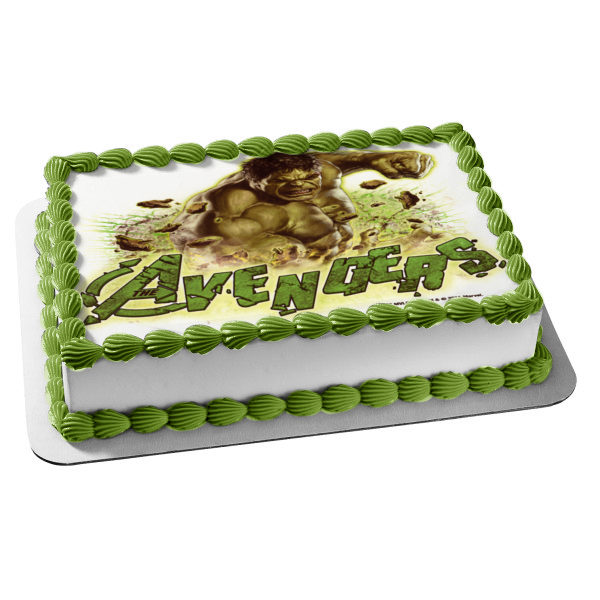 The Avengers the Incredible Hulk Edible Cake Topper Image ABPID08238