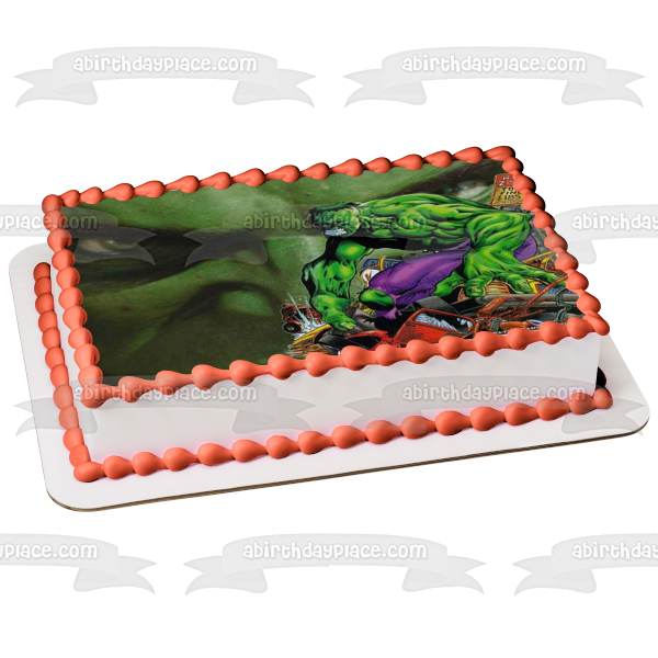 Marvel the Incredible Hulk Angry Dr. Robert Bruce Banner Edible Cake Topper Image ABPID08497