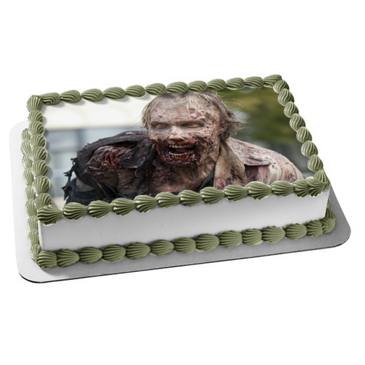 The Walking Dead Zombie Edible Cake Topper Image ABPID08261