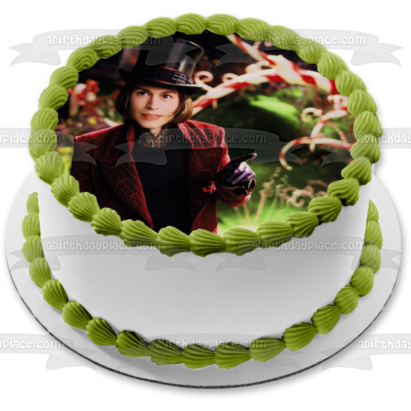 Willy Wonka Charlie and the Chocolate Factory Edible Cake Topper Image ABPID08543